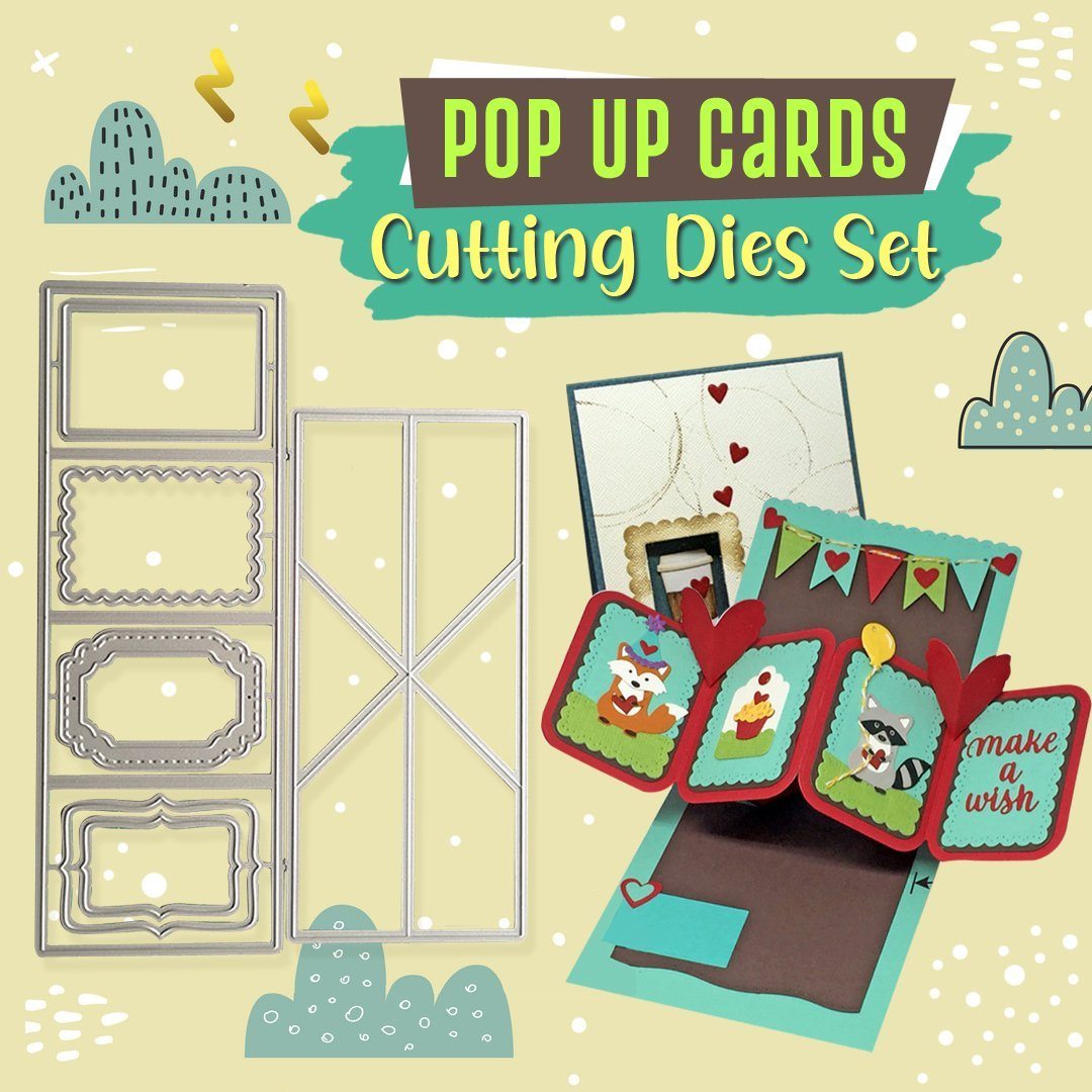 Pop Up Card Cutting Dies Set