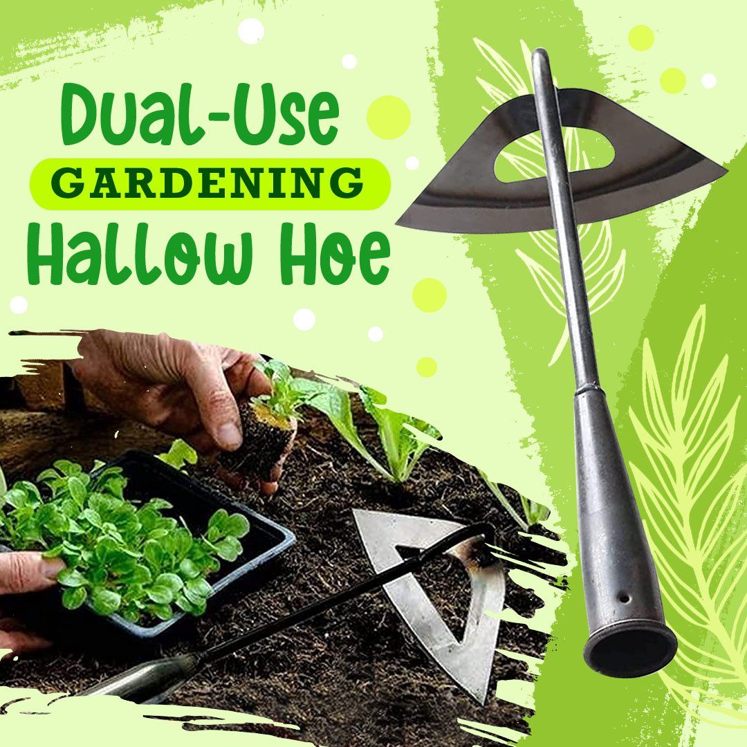 Dual-Use Gardening Hollow Hoe