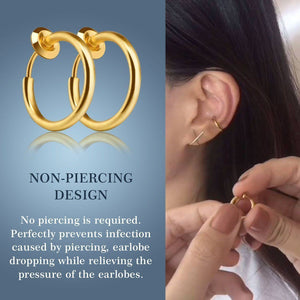 Non-Piercing Septum Earrings Hoop
