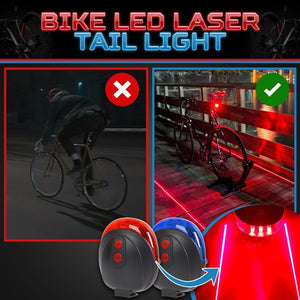 Bike LED Laser Tail Light
