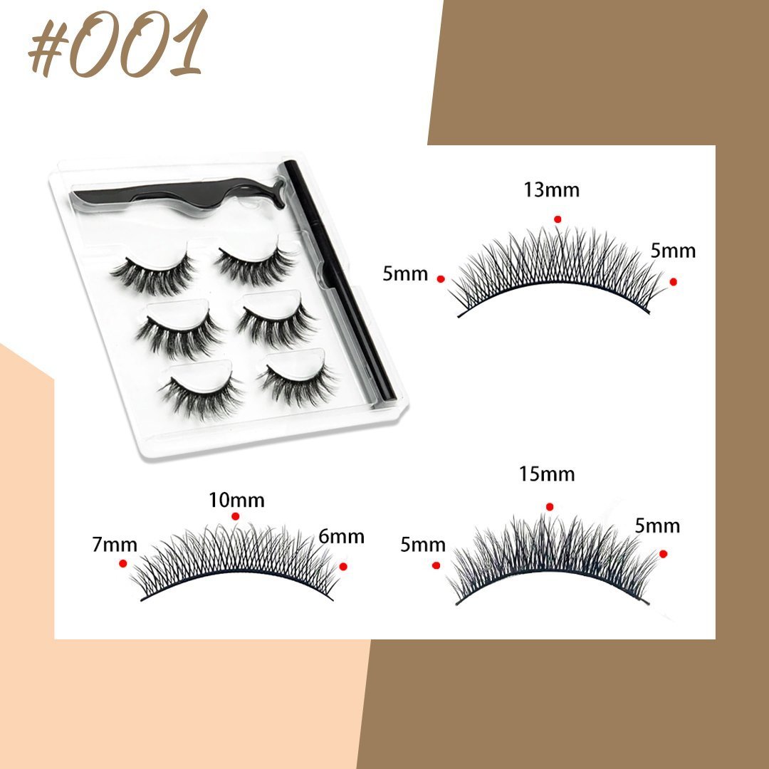 Magnetic Lashes and Liner Pen Set (3 Paris In A Set)