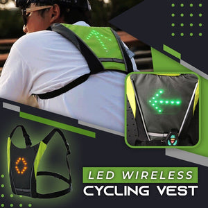 LED Wireless Signalling Cycling Vest