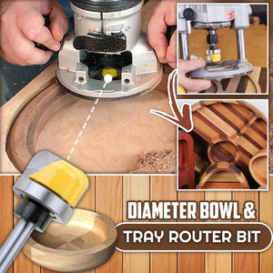 Diameter Bowl & Tray Router Bit