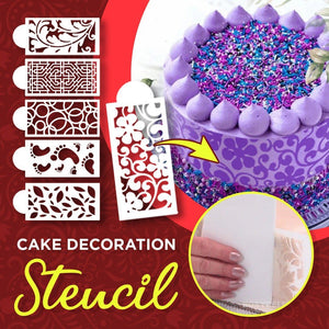 Cake Decoration Stencil ( 10 PCS in 1 SET)