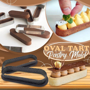 Oval Tart Ring Pastry Mold (3pc Set)