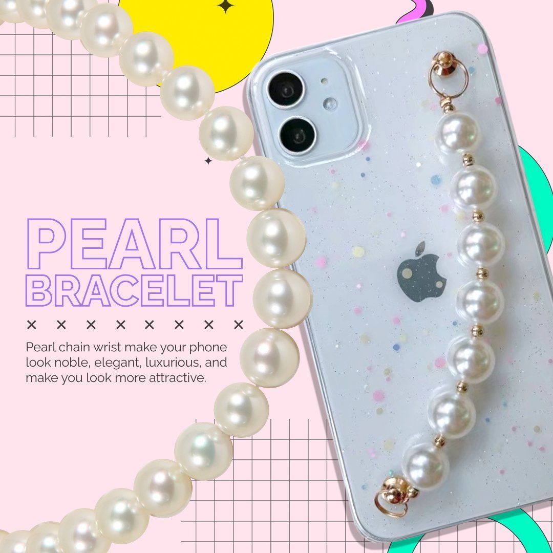 Fashion Pearl Chain Phone Case For iPhone