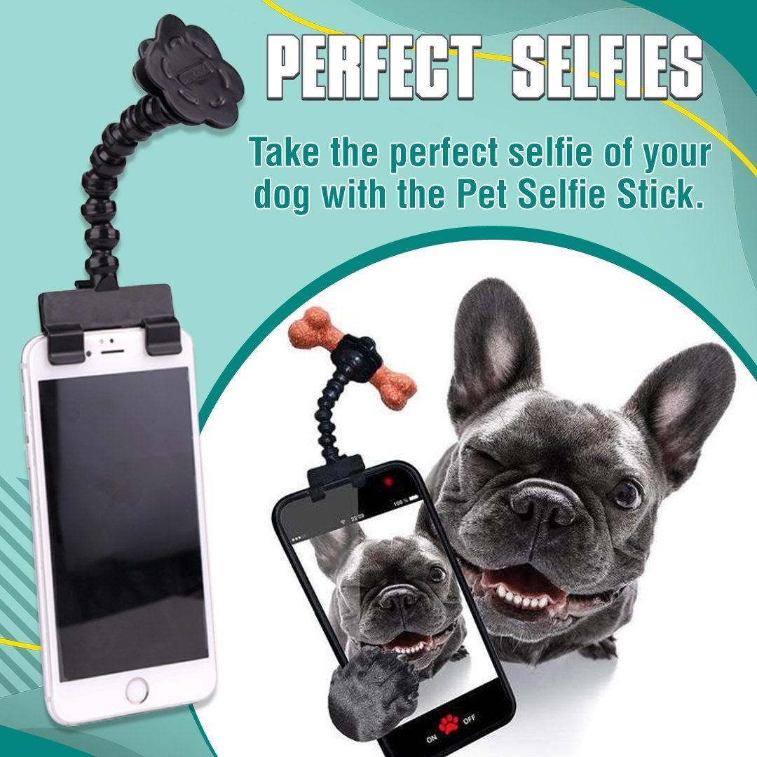 Practical Pet Selfie Stick Phone Clip Holder