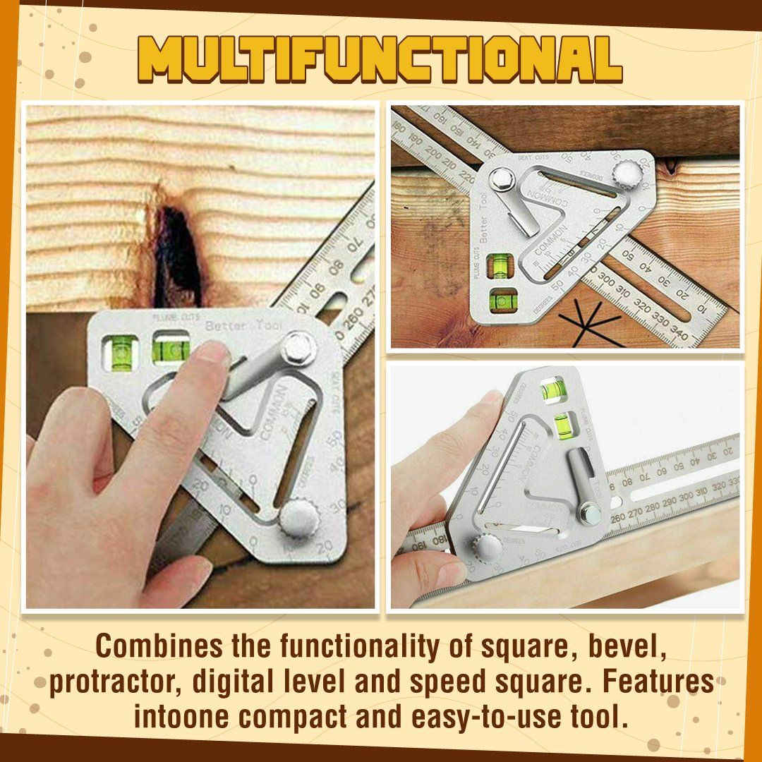 Multifunctional Woodworking Triangle Ruler
