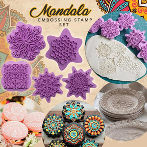 Mandala Lace Pattern Embossing Stamp Set