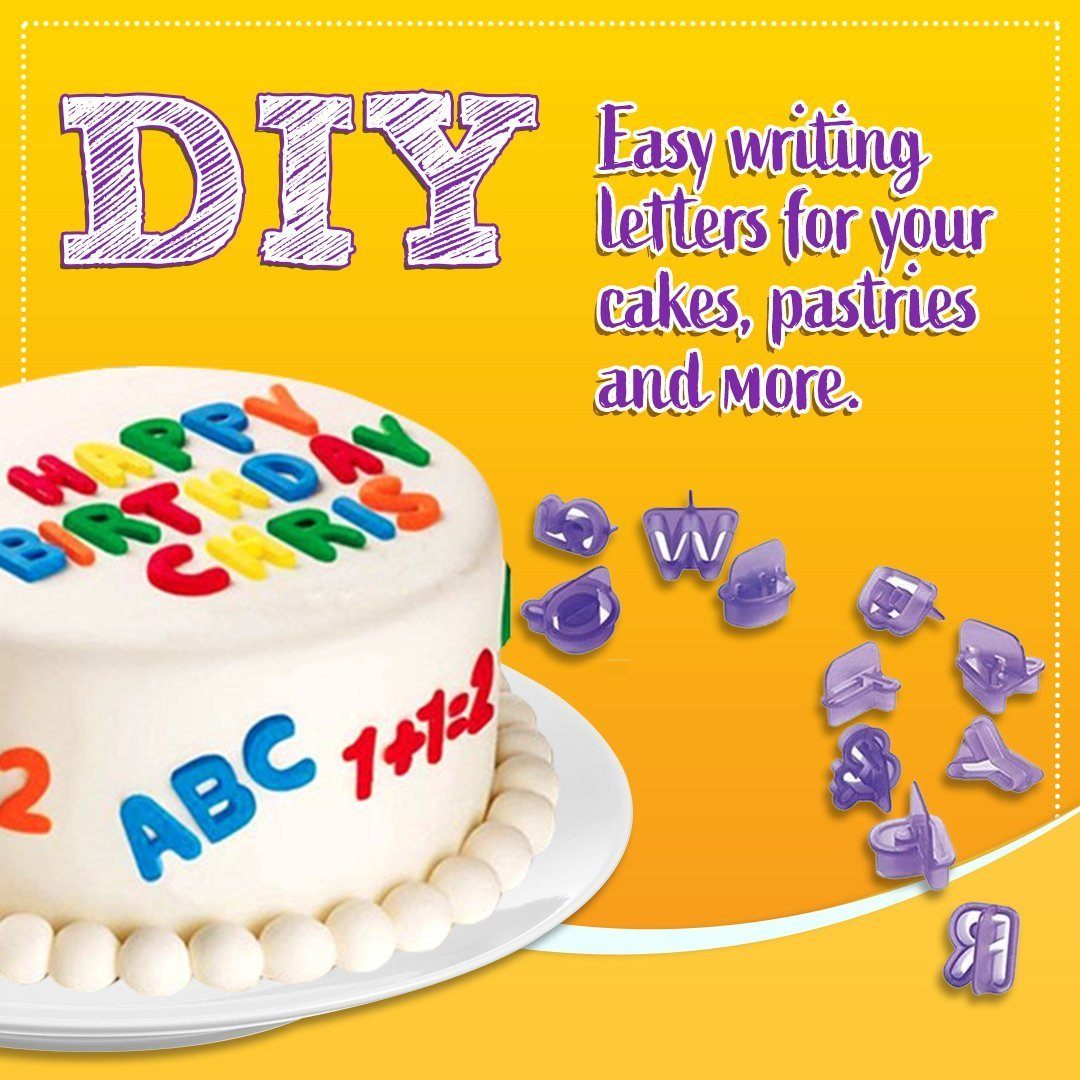 DIY Alphabet  Cake Letters Mold