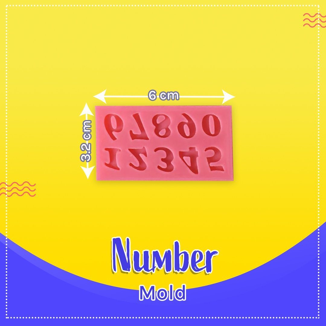 DIY Alphabet  Number Silicone Mold